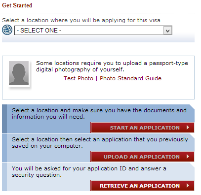 CEAC - Visitors Visa for US Application form D 160